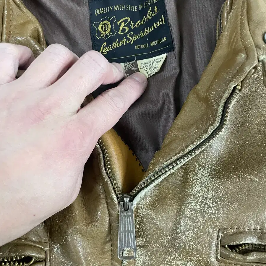 brooks leather 브룩스 가죽자켓 60s 골드라벨