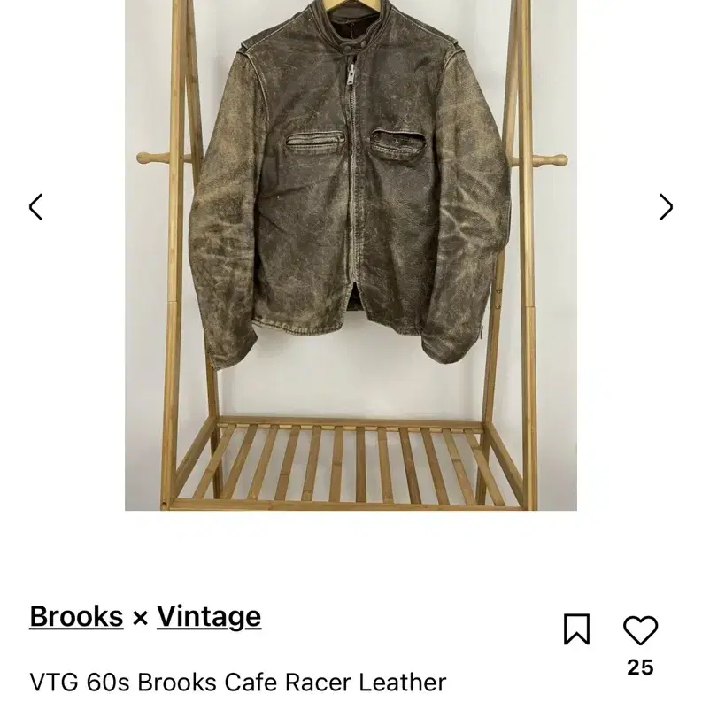 brooks leather 브룩스 가죽자켓 60s 골드라벨