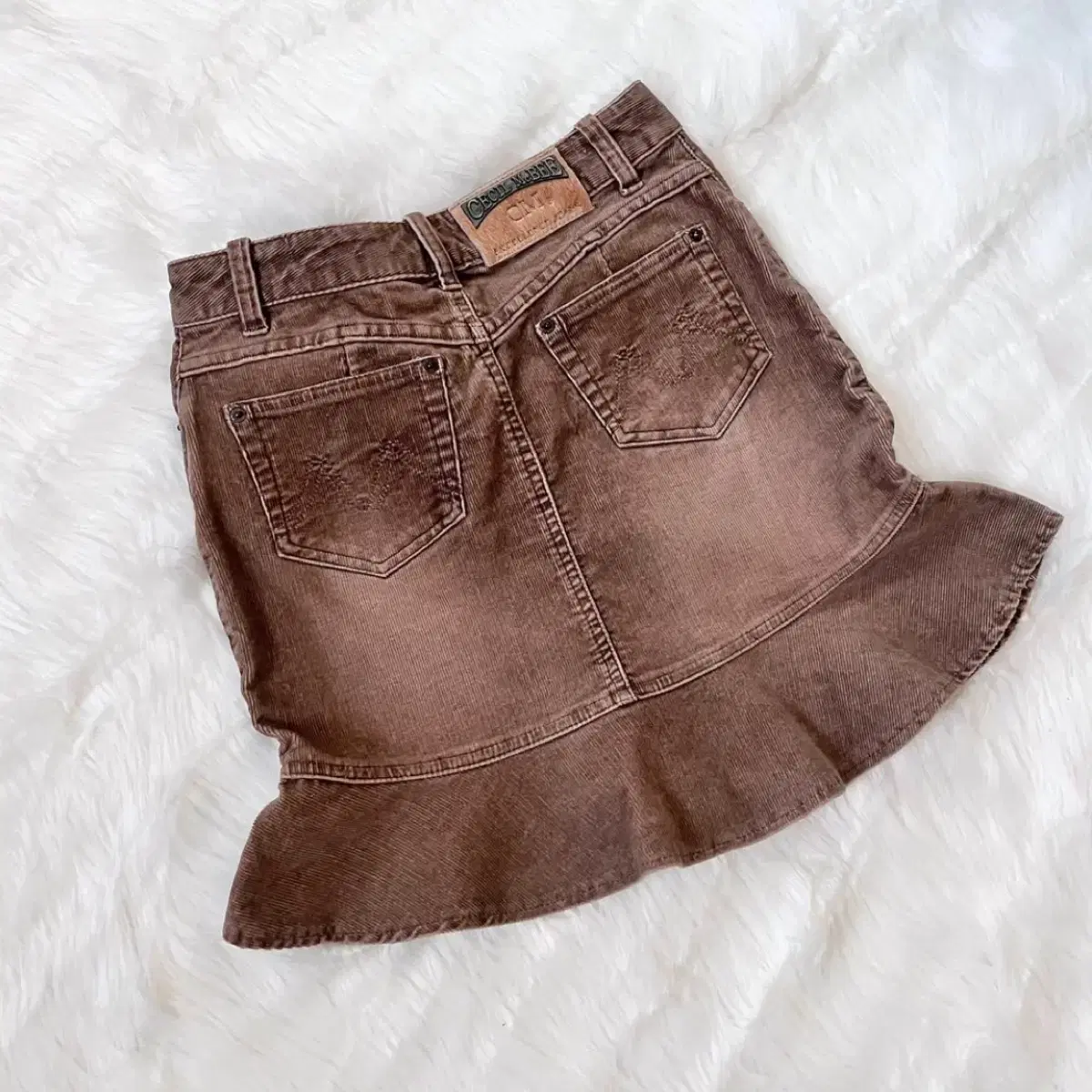 Cecil McBee brown denim skirt