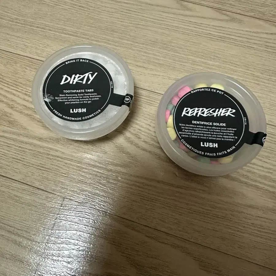 미개봉 Lush 러쉬 고체치약-Dirty 더티,Refresher리프레셔