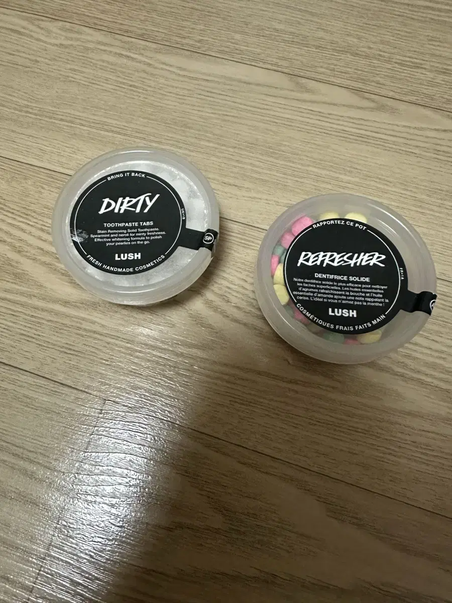 미개봉 Lush 러쉬 고체치약-Dirty 더티,Refresher리프레셔