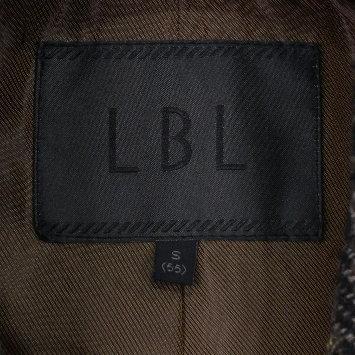 LBL 2020 여성 하운드체크 울 롱코트 55size