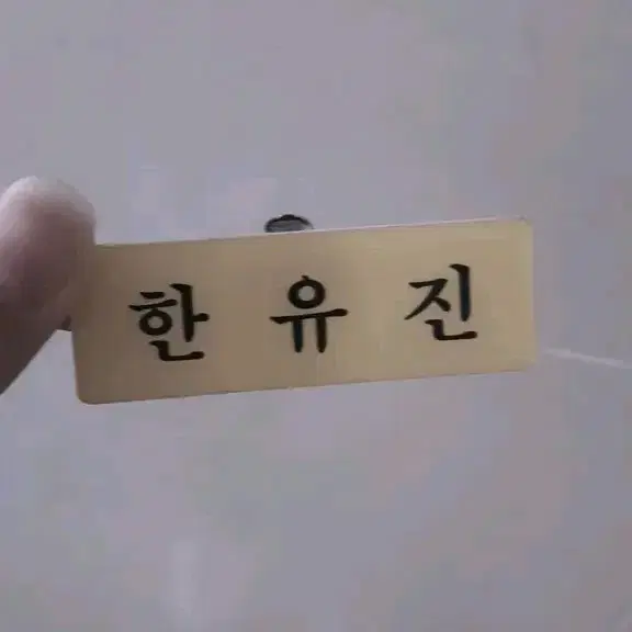 제베원 한유진 세이마이네임 명찰