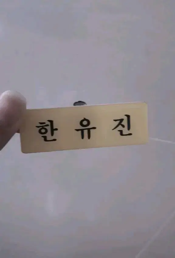 제베원 한유진 세이마이네임 명찰