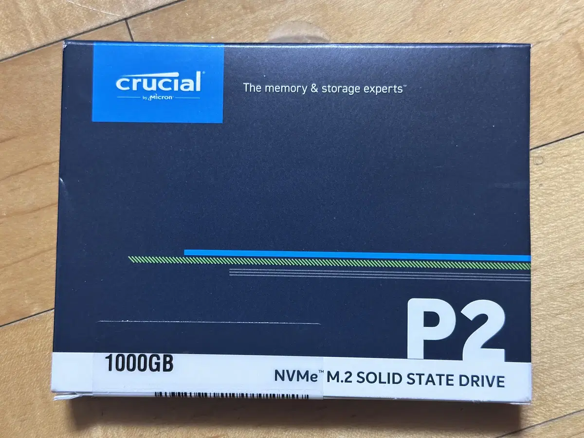 [개봉 미사용]  Crucial P2 1TB NVMe M2 SSD