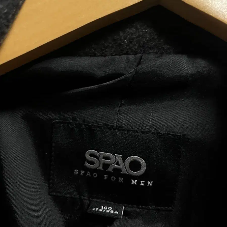 100-105 SPAO 울 루즈핏 싱글 롱코트 정품