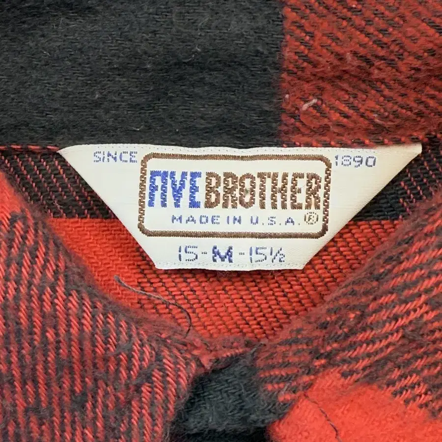 1980S FIVE BROTHER FLANNEL SHIRT