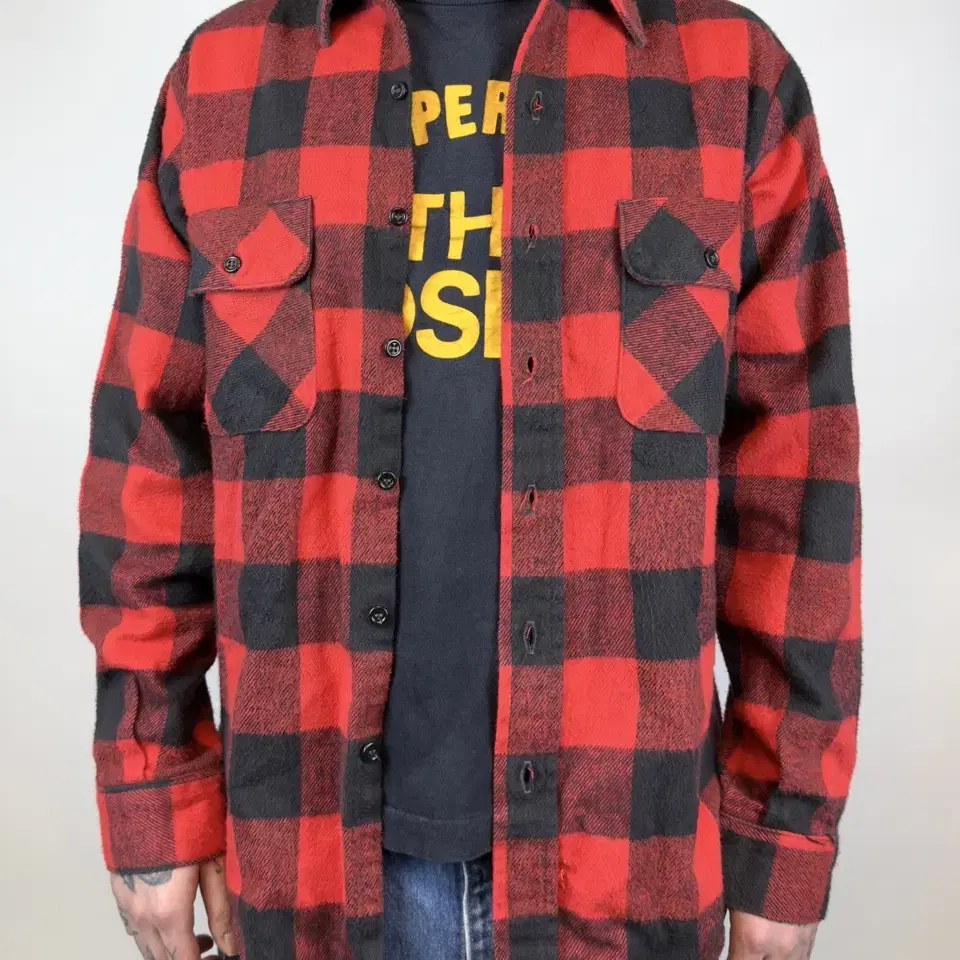 1980S FIVE BROTHER FLANNEL SHIRT