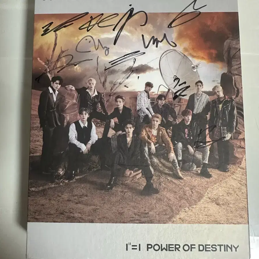 워너원 power of destiny 싸인본