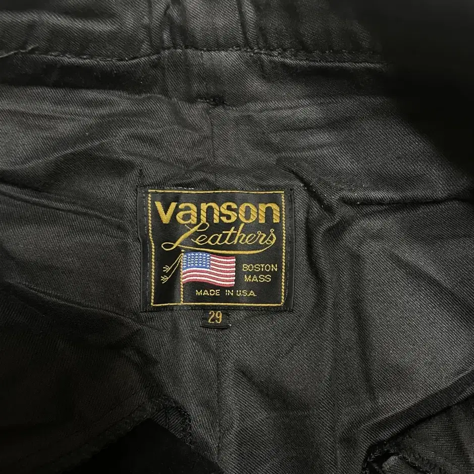 Vanson Leathers 소 가죽 팬츠 29