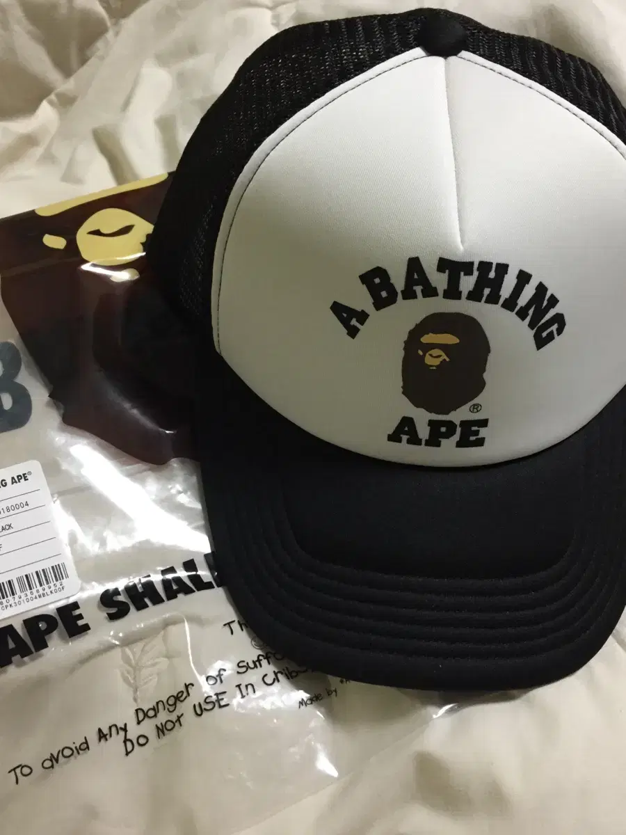 베이프 bape 칼리지 메쉬 베이스볼 캡