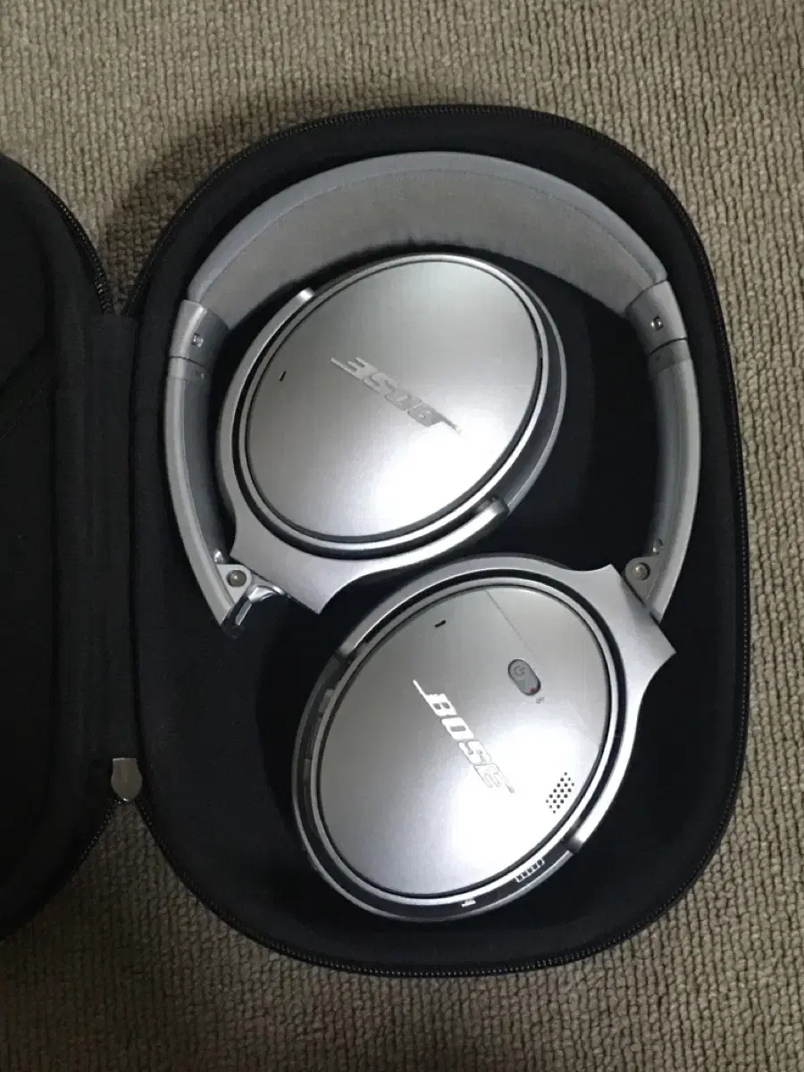 보스 qc35 2 실버 헤드폰 헤드셋