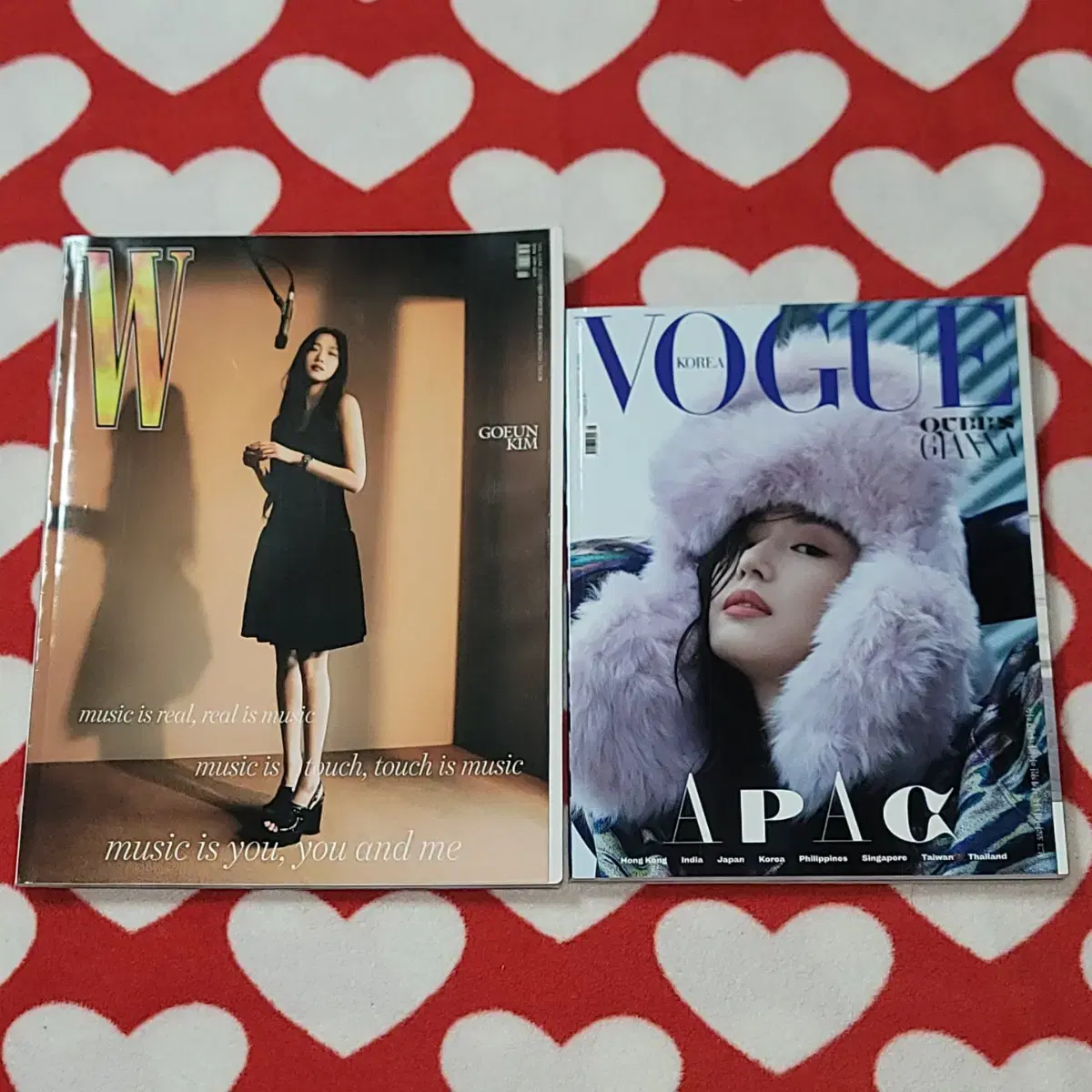 2권 일괄 ) 뉴진스 민지 더블유 w 보그 vogue 잡지 양도