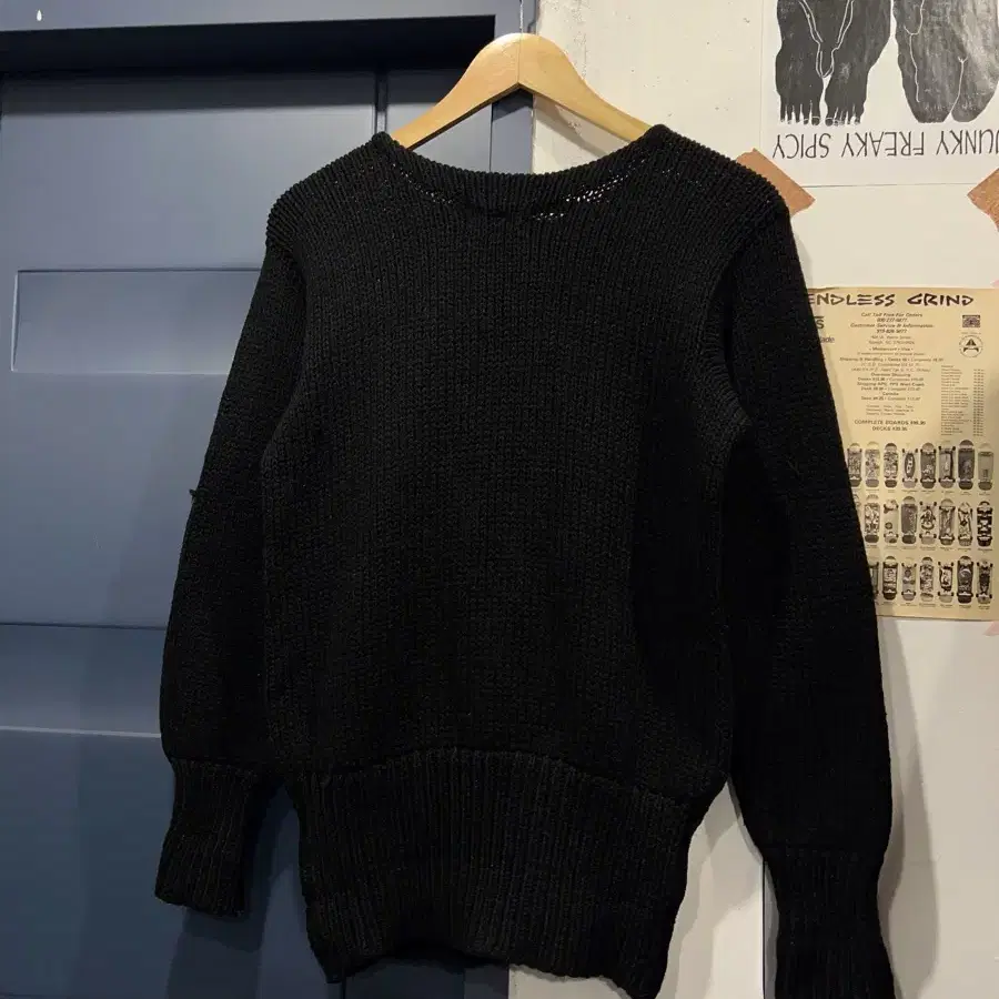 1960/70s GOODMAN KNITTING 바시티스웨터 빈티지스웨터