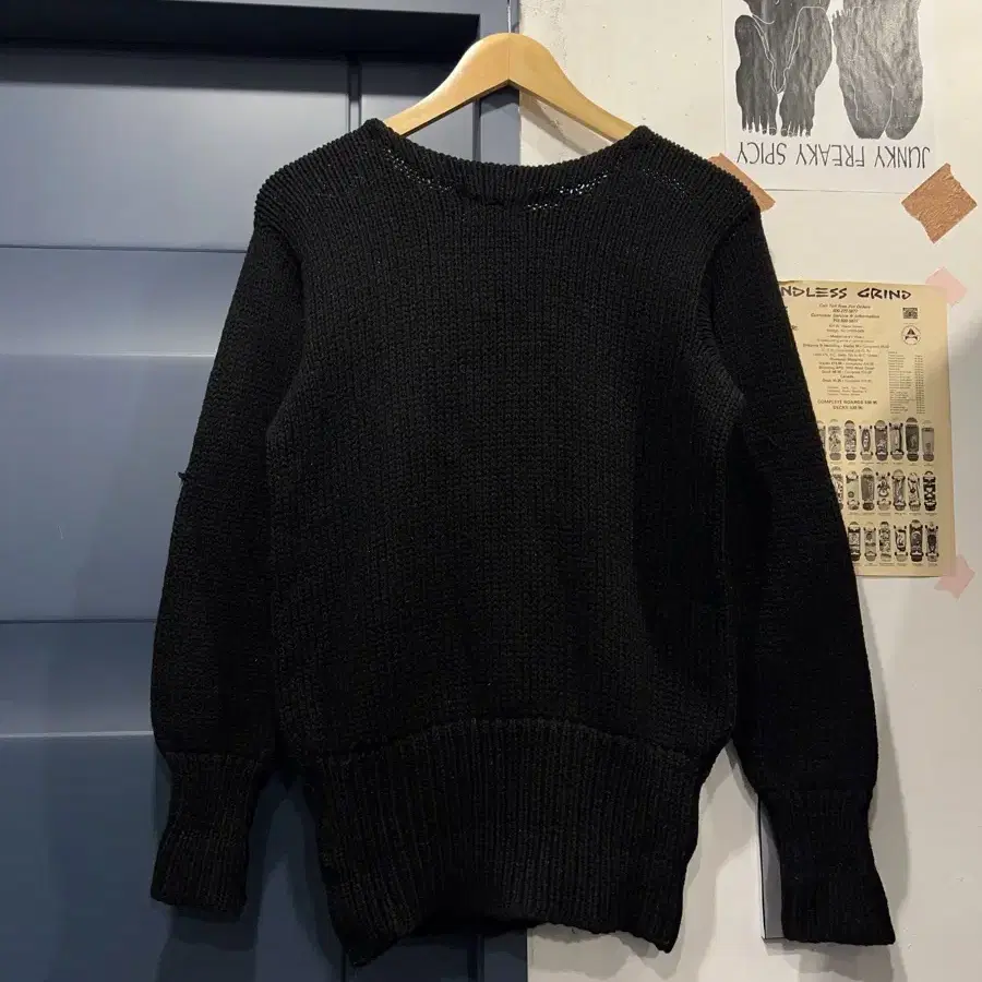 1960/70s GOODMAN KNITTING 바시티스웨터 빈티지스웨터