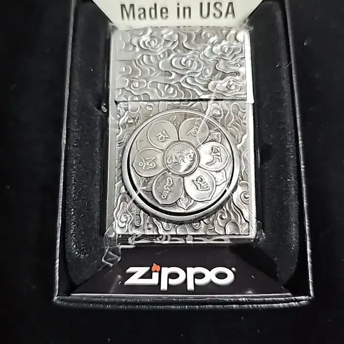 지포 zippo 200 REG 정품 DIY한 연꽃&불교