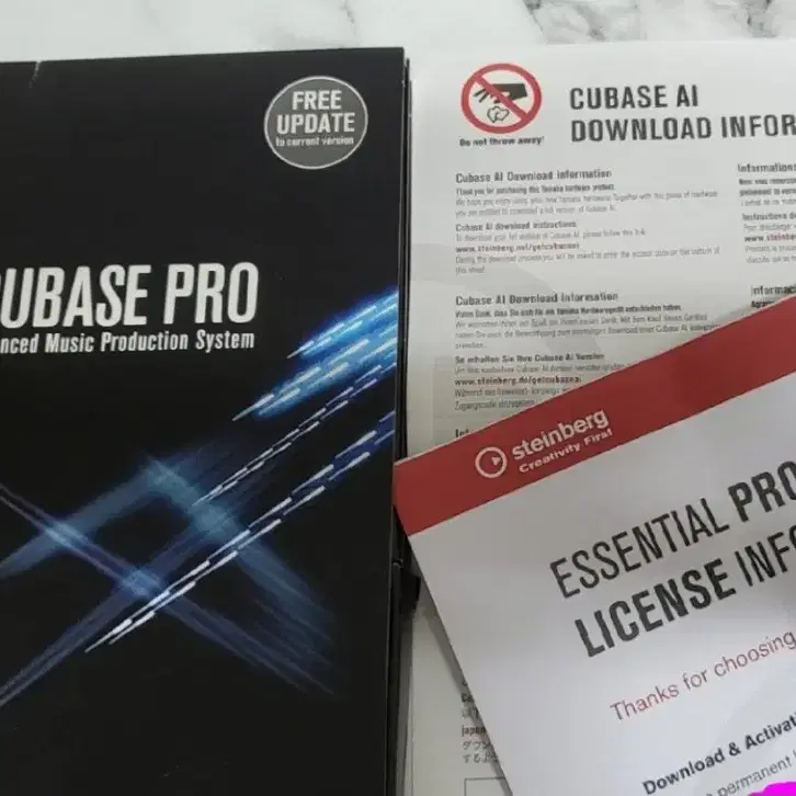 cubase pro 큐배이스 프로 9.5 usb & 코드  전부