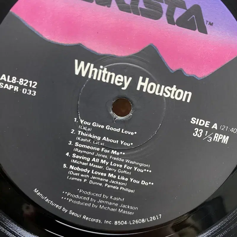 WHITNEY HOUSTON LP / AA7220