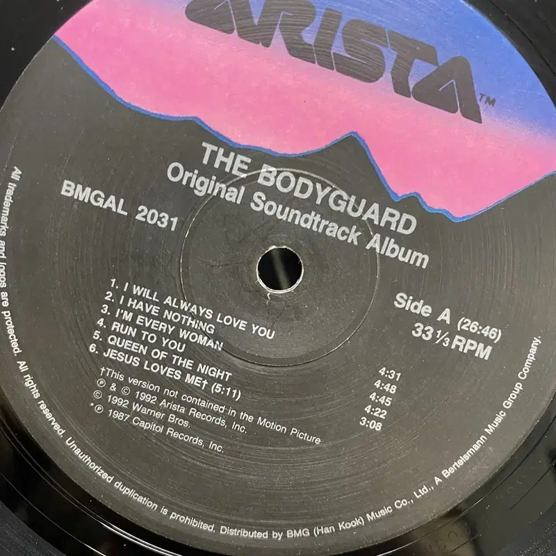 BODYGUARD LP / AA7221