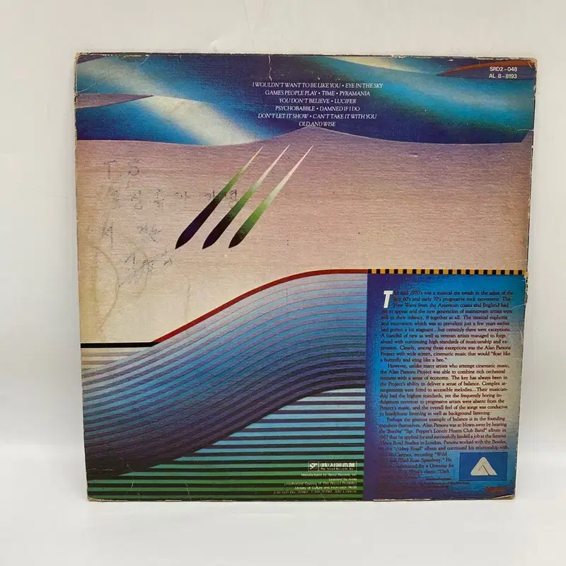 THE ALAN PARSONS PROJECT LP / AA5023