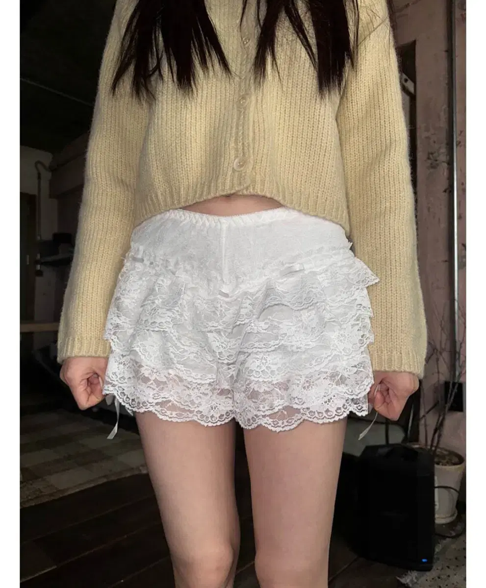 레이스 쇼츠 lace shorts