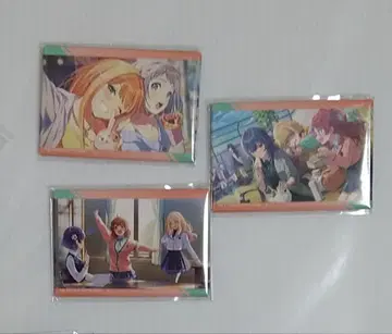 학원 아이돌 마스터 제비뽑기당 D상 :스퀘어 캔뱃지 3장