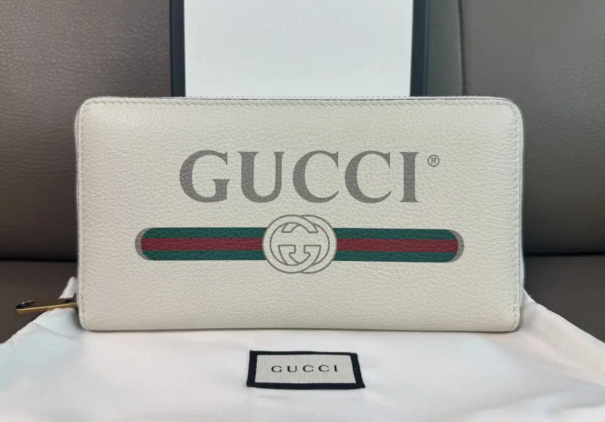 [New Product] Gucci Logo Zipper Long Wallet Ivory