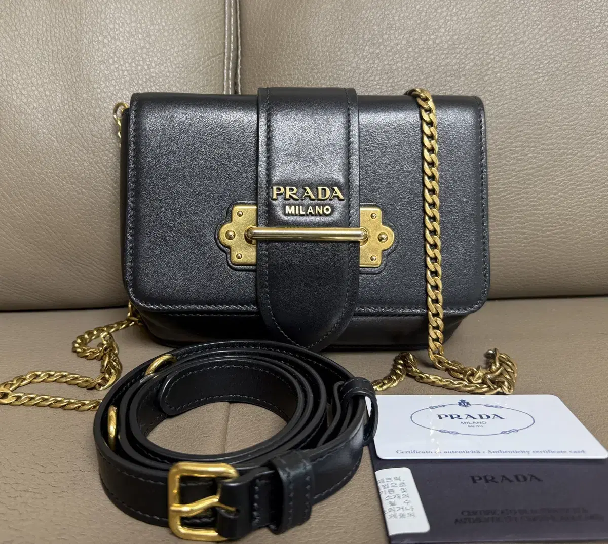 Prada Kai Two-way chain belt shoulder crossbody bag