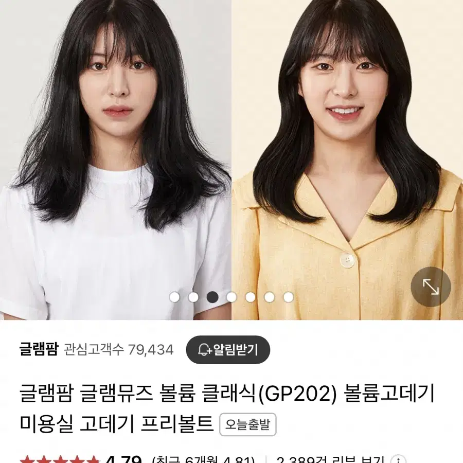 글램팜 GP202 고데기 프리볼트고데기 판고데기