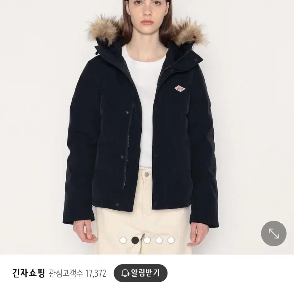 단톤 여성 후드패딩 s