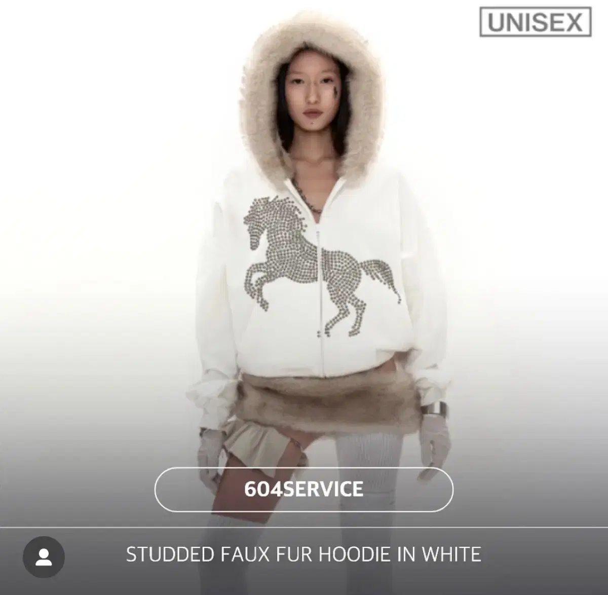 604service fur hoodie