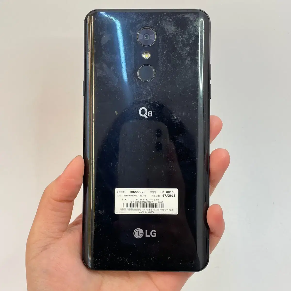 액정깨끗/무잔상 LG Q8 (Q815) 블랙 64GB 02504