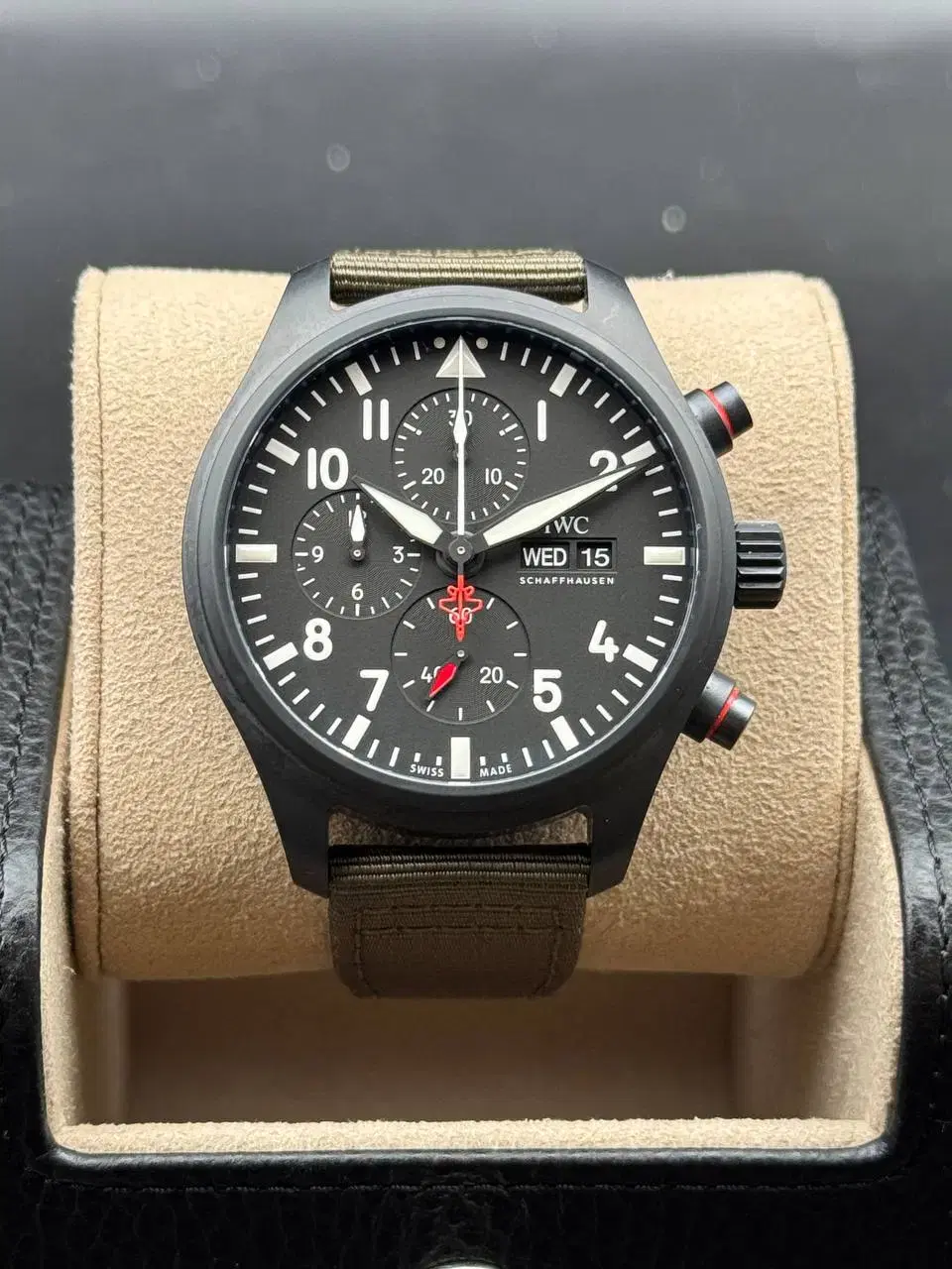 IWC 파일럿워치 크로노그래프 탑건 'SFTI' 44.5-IW389104