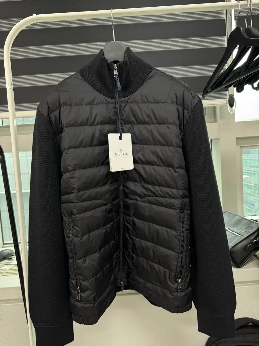 Moncler Wool Knit Padding Black 24FW XXL New Product