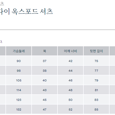 폴로 커스텀 슬림핏 가먼트다이 옥스포드 셔츠 LG(라지) 화이트