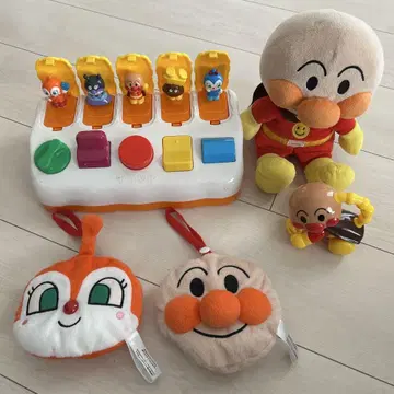 호빵맨 장난감 세트 봉제 인형 포함
