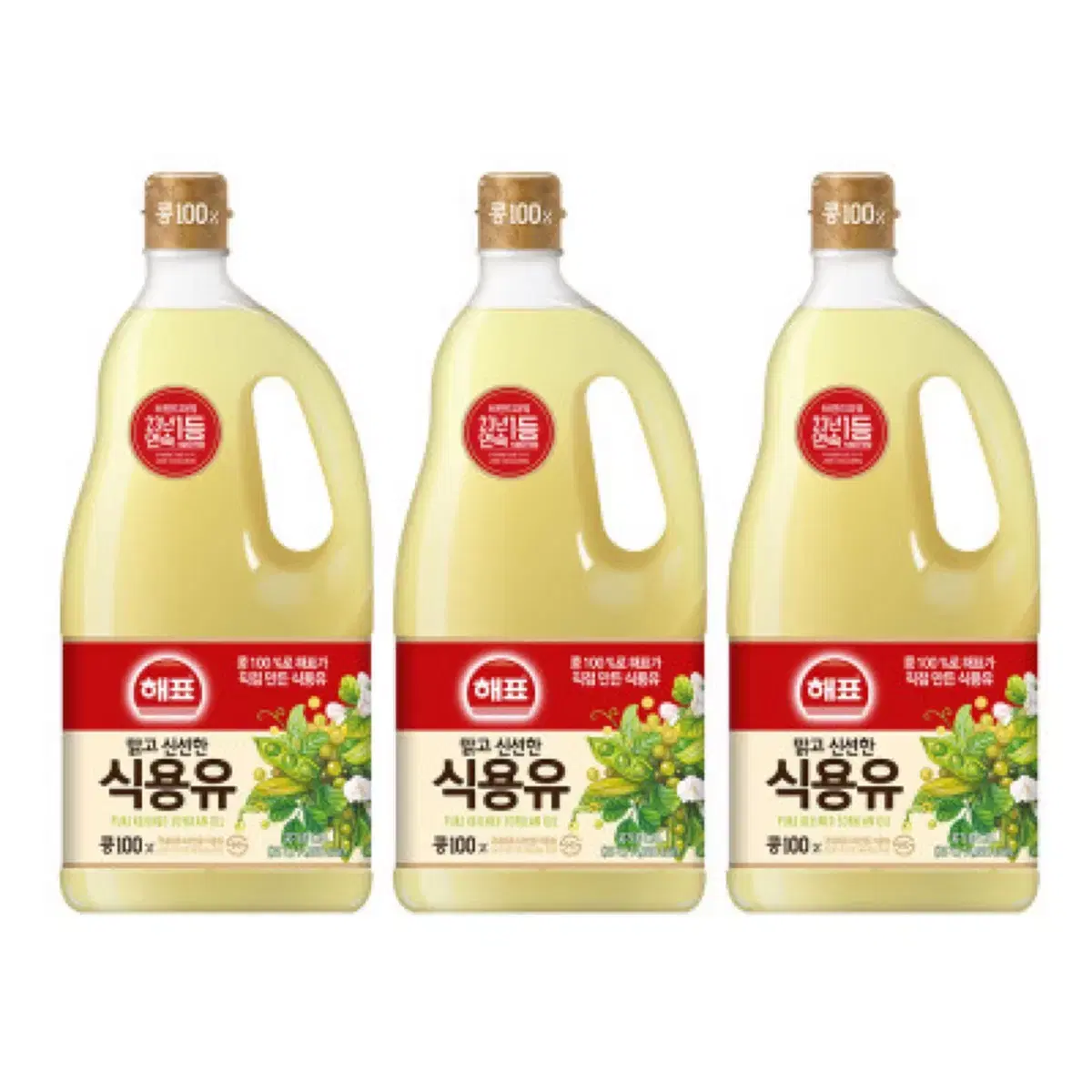 무료배송 사조해표 콩기름 1.8L x 3병 식용유