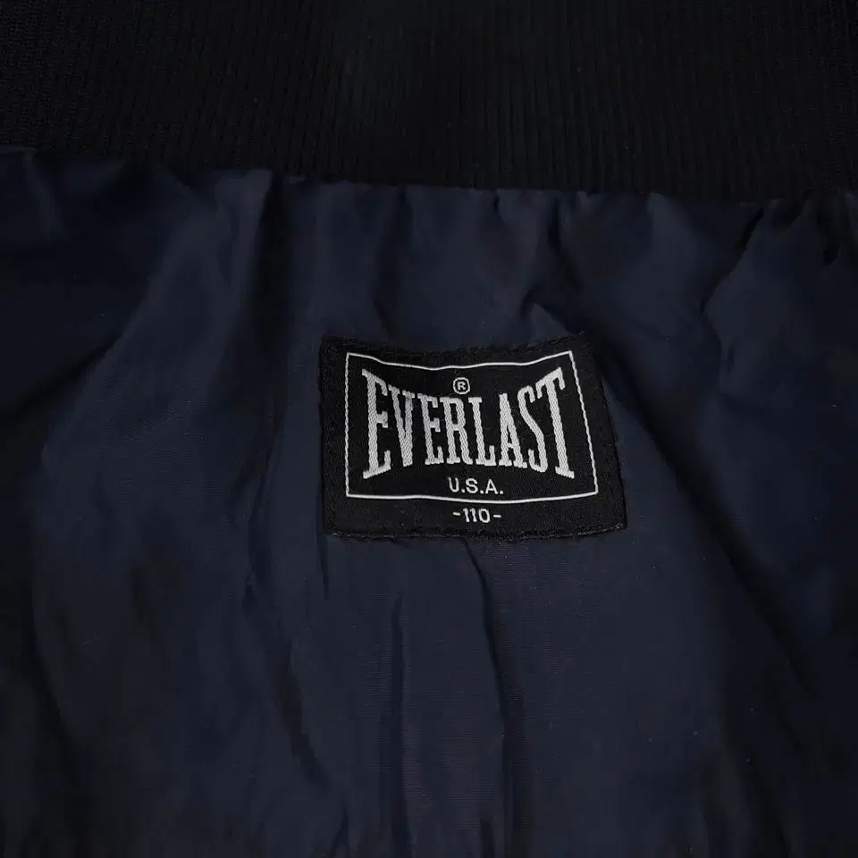 EVERLAST 네이비 옐로우 화이트 사이드라인 복싱클럽 패치로고 레글런