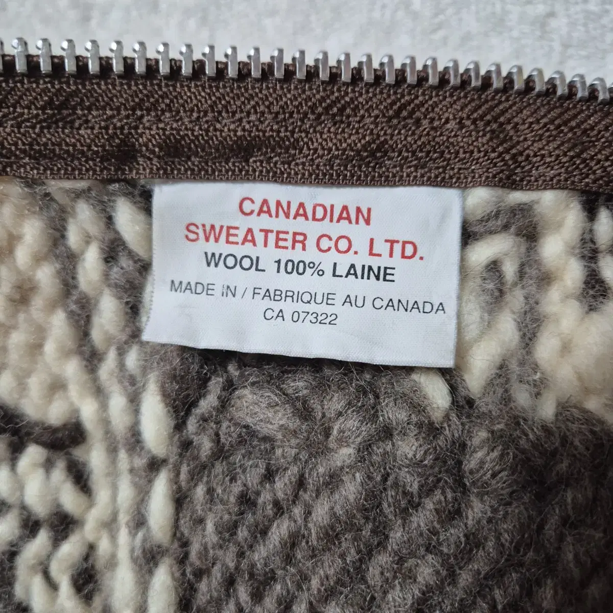 CANADIAN SWEATER CO.LTD 캐나다 코위찬 베스트 ML