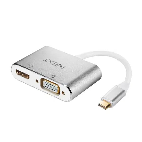 USB C타입 to HDMI or VGA 듀얼 컨버터