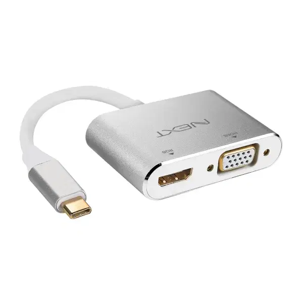 USB C타입 to HDMI or VGA 듀얼 컨버터