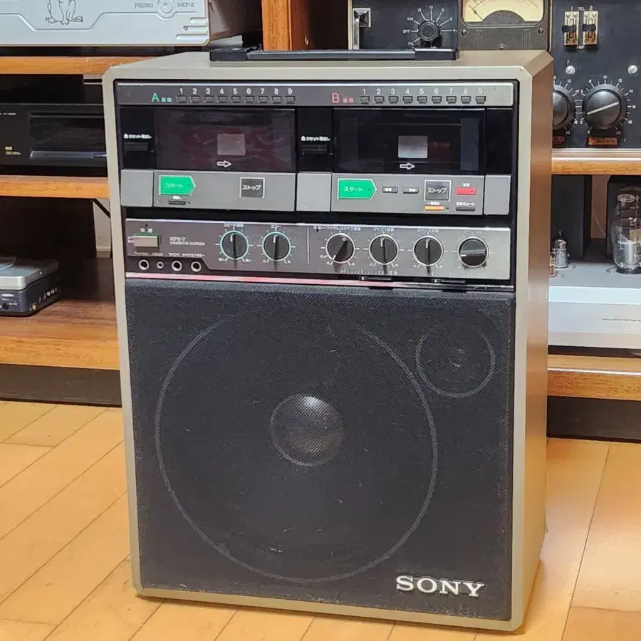 빈티지 레어 소니 SONY KPX-7 오디오 카세트 코더 스피커 시스템