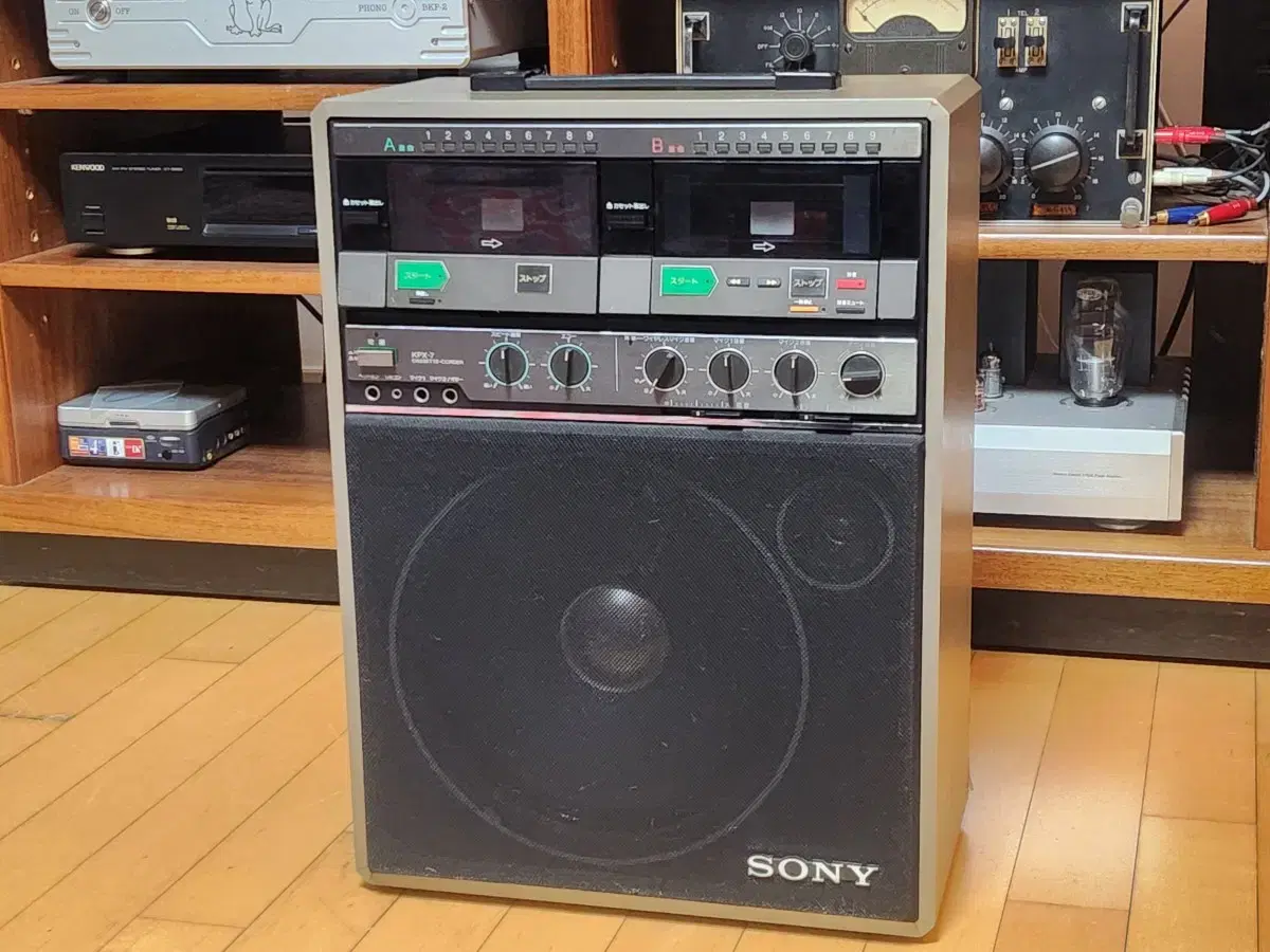 빈티지 레어 소니 SONY KPX-7 오디오 카세트 코더 스피커 시스템