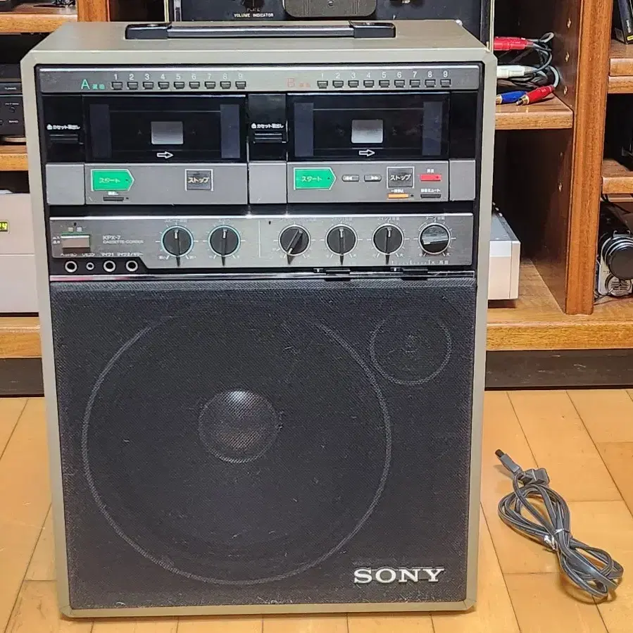 빈티지 레어 소니 SONY KPX-7 오디오 카세트 코더 스피커 시스템