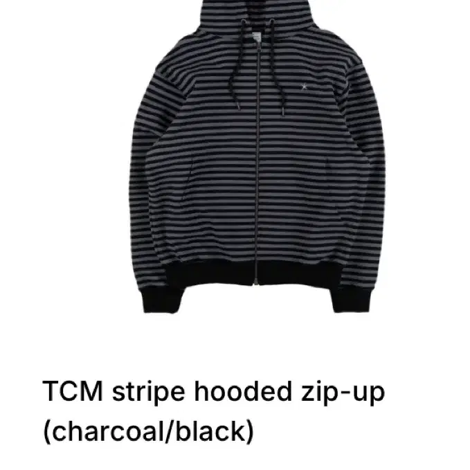 더콜디스트모먼트 TCM stripe hooded zip-up