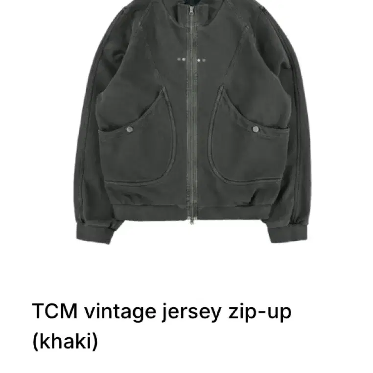 더콜디스트모먼트 TCM vintage jersey zip-up