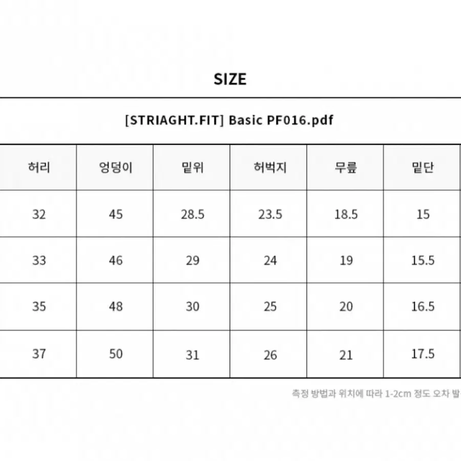 판도라핏 청바지