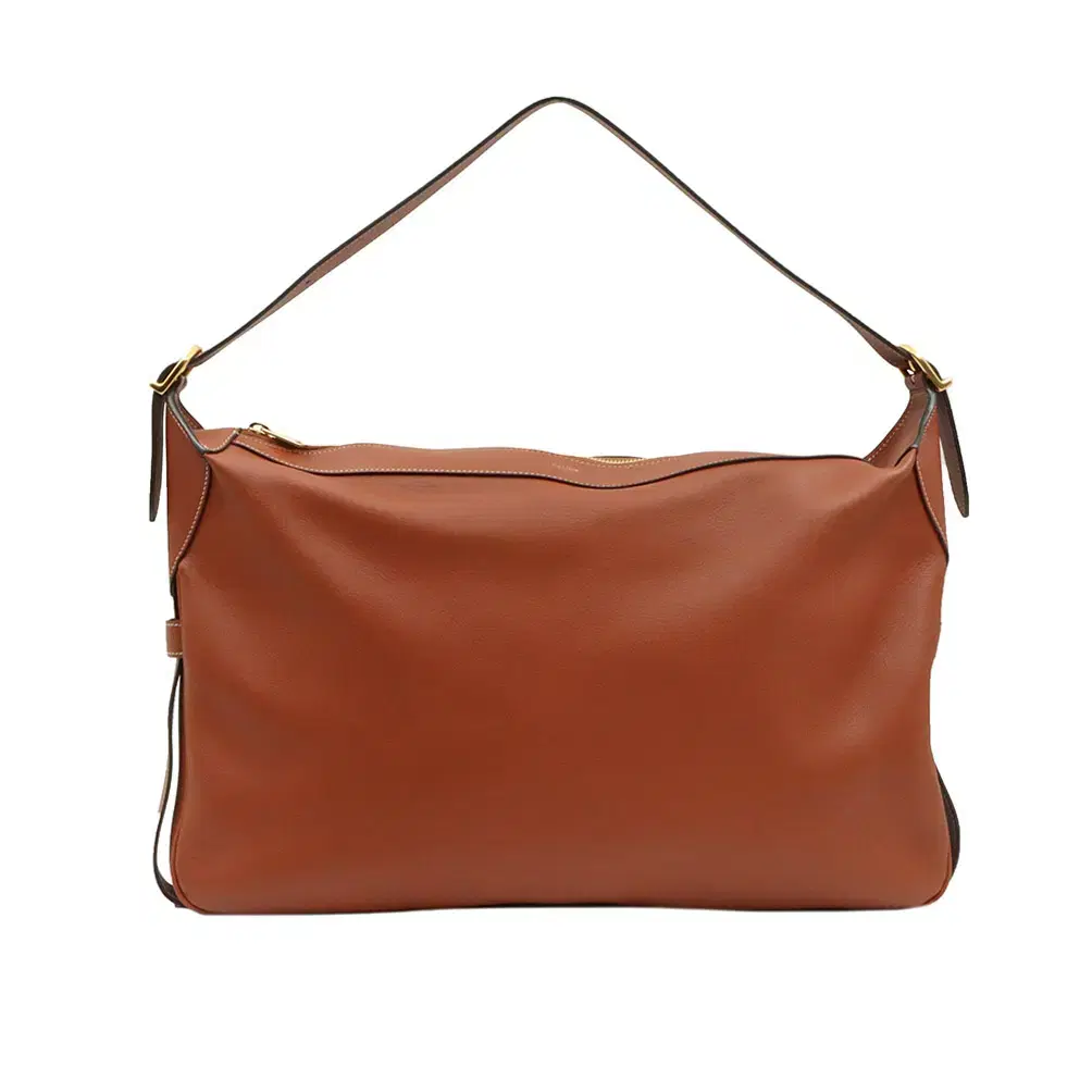 Seline Tan Supple Calfskin Romy Large Hobo Shoulder Bag