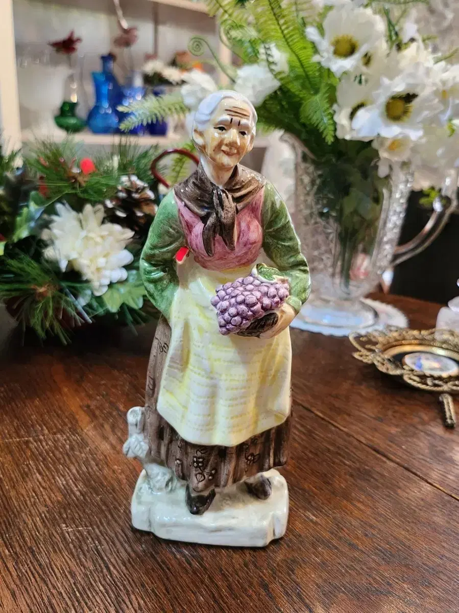 Vintage Grandmother Ceramic Figurine