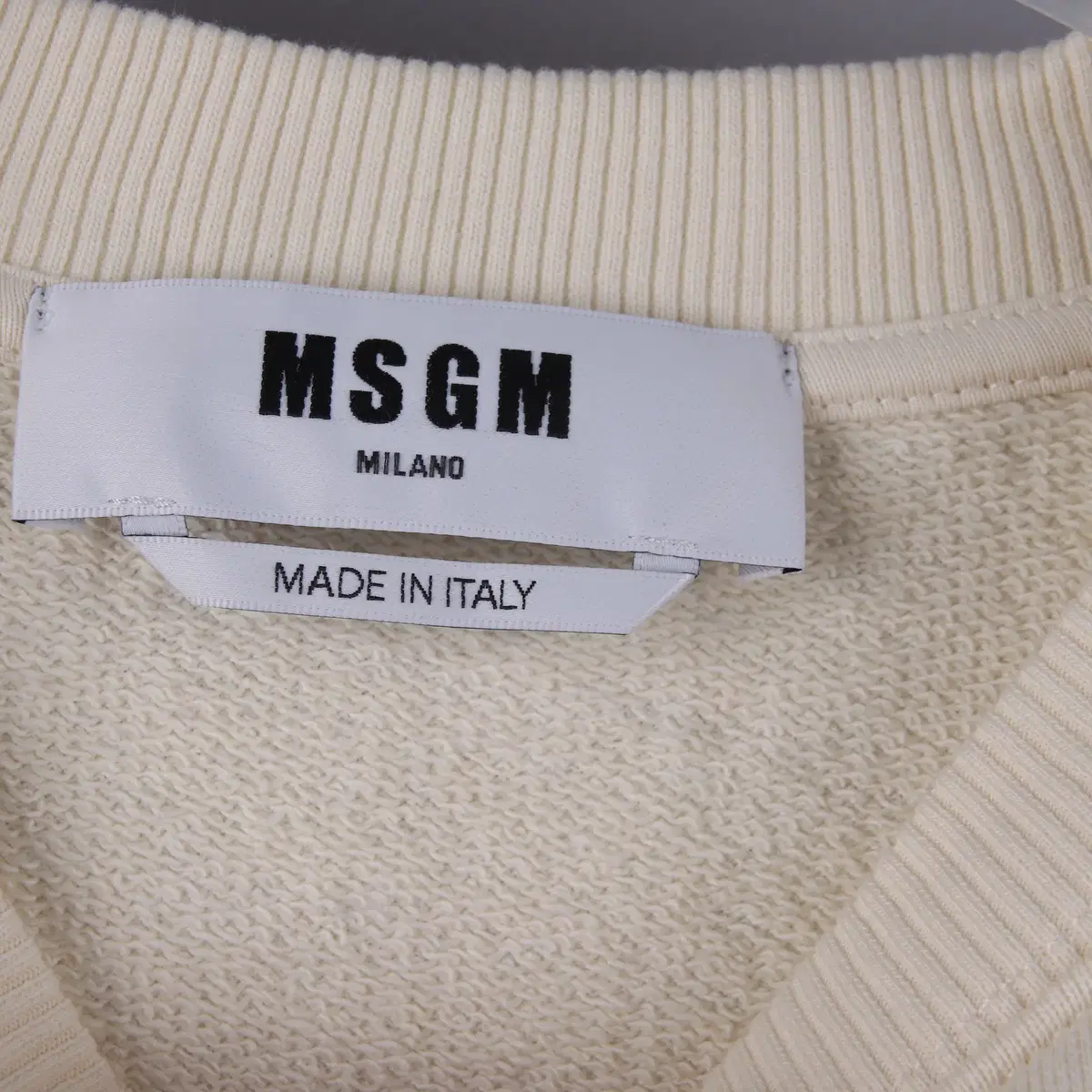 (여성) MSGM 엠에스지엠 마이크로 로고 스웨트 셔츠 맨투맨 (L)